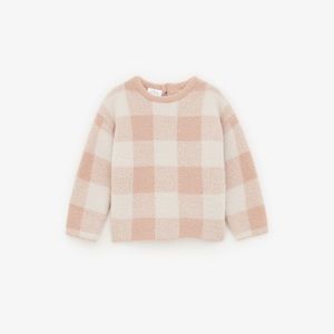 Zara Baby Girl Plaid Knit Sweater